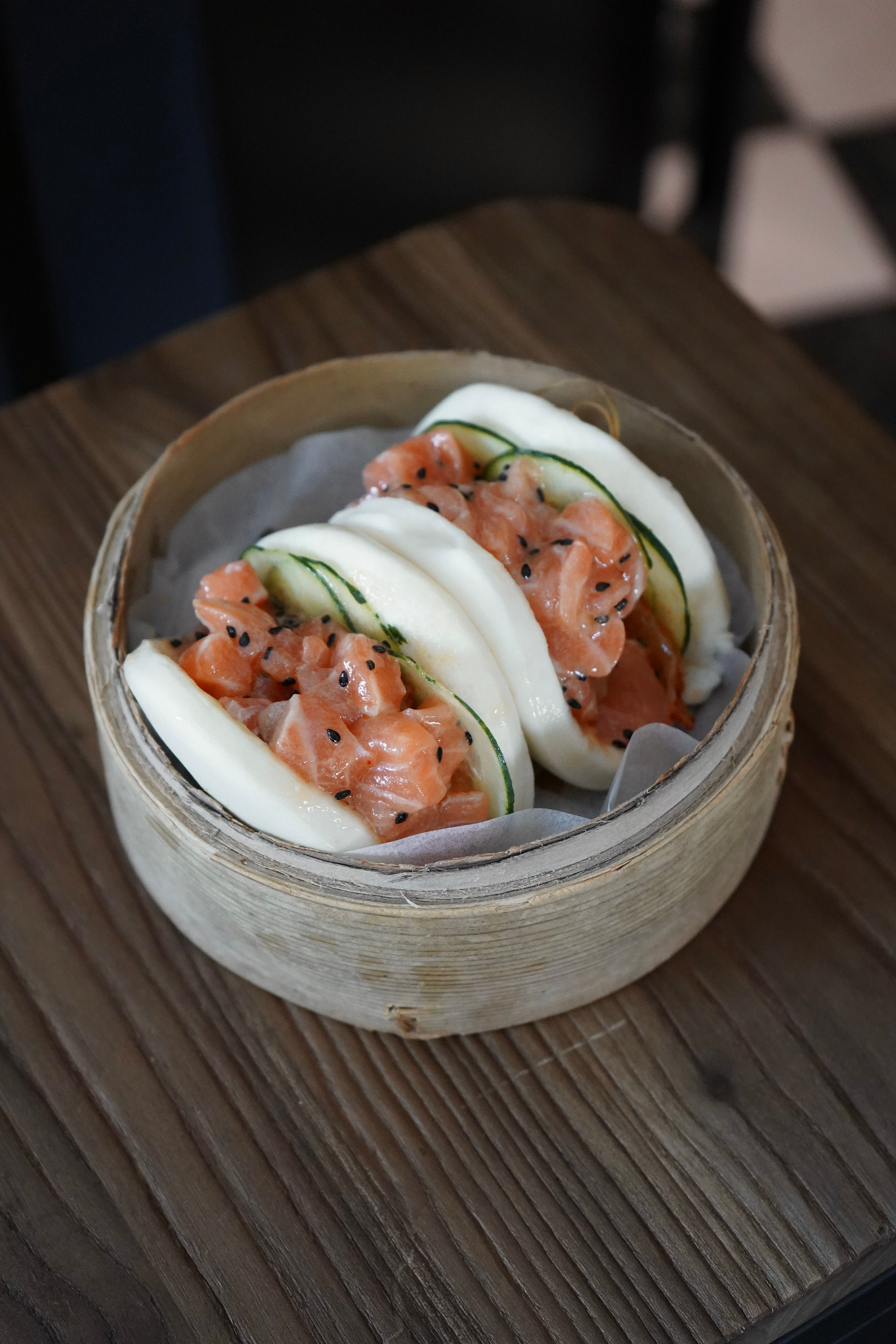 Bao de salmón